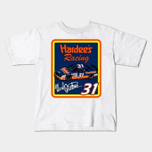 Ward Burton Hardee's Vintage Nascar Design Kids T-Shirt